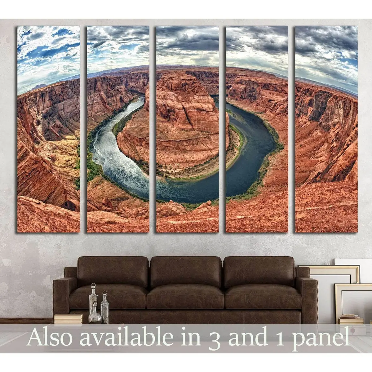 Horseshoe Bend №547 Ready To Hang Canvas Print 1