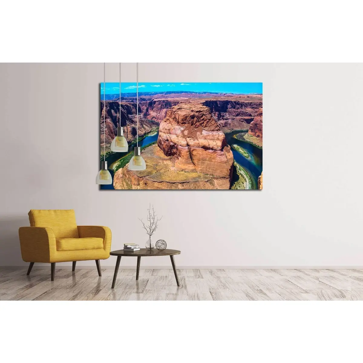 Horseshoe Bend In Arizona №1999 Ready To Hang Canvas Print 3