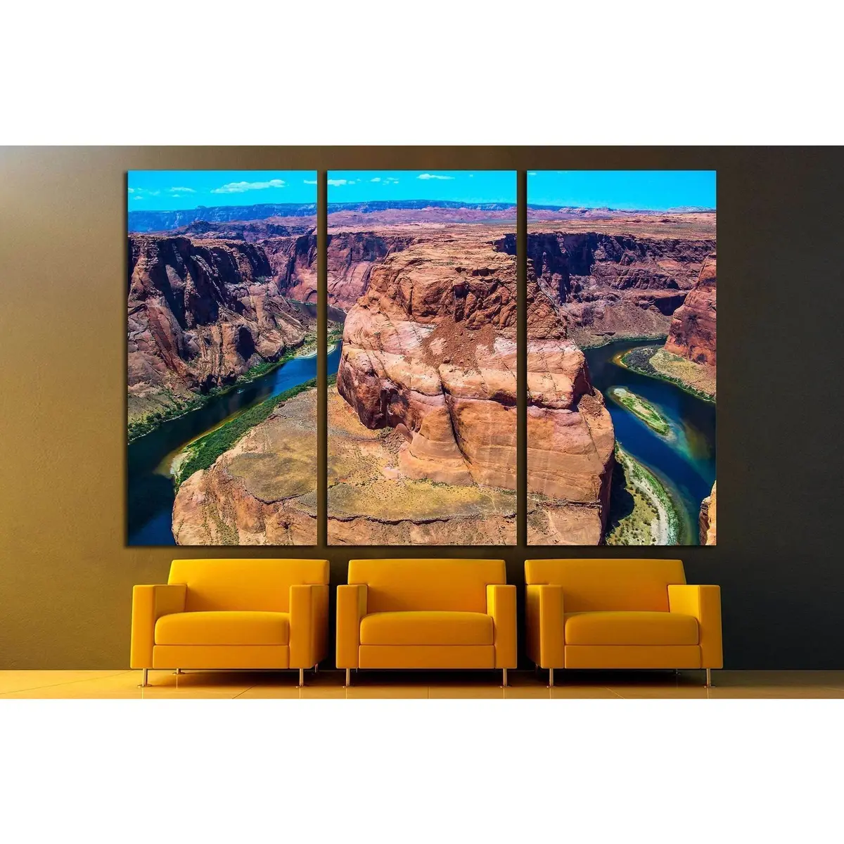 Horseshoe Bend In Arizona №1999 Ready To Hang Canvas Print 5