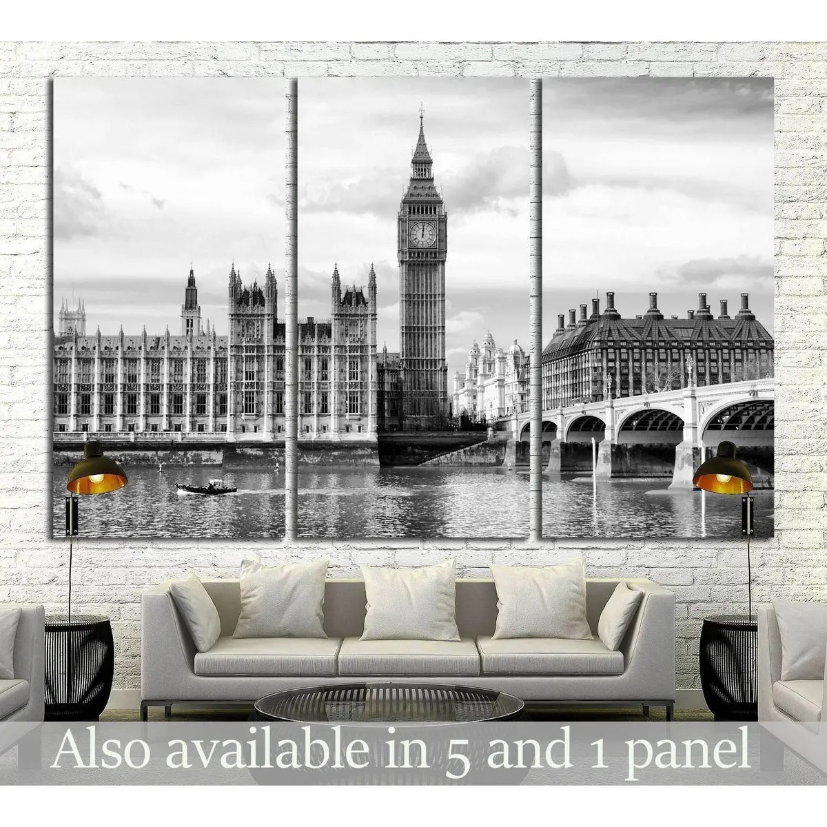 Houses Of Parliament, Westminster Palace, London №2588 Ready To Hang Canvas Print 5