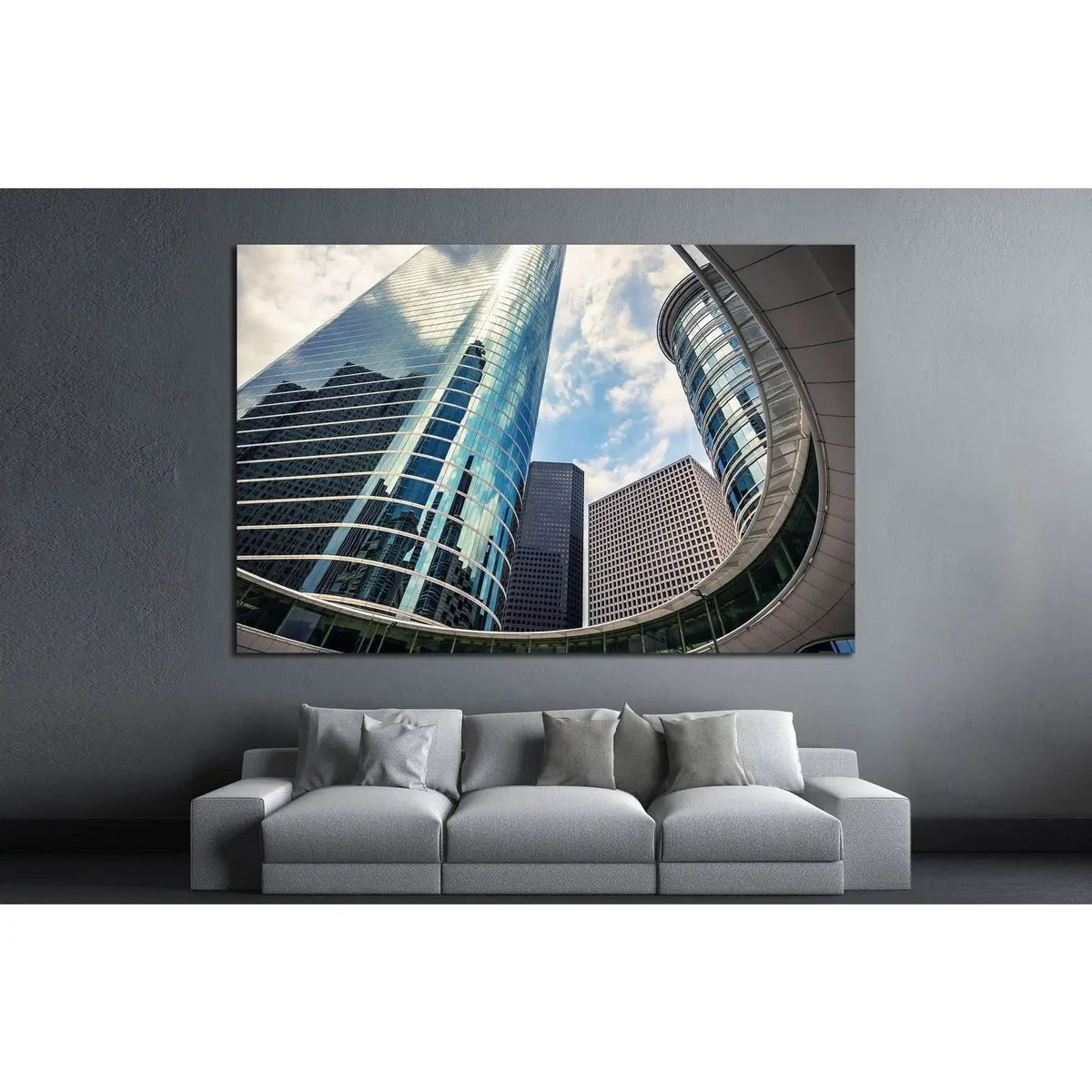 Houston, Texas Skyscrapers №1000 Ready To Hang Canvas Print 2