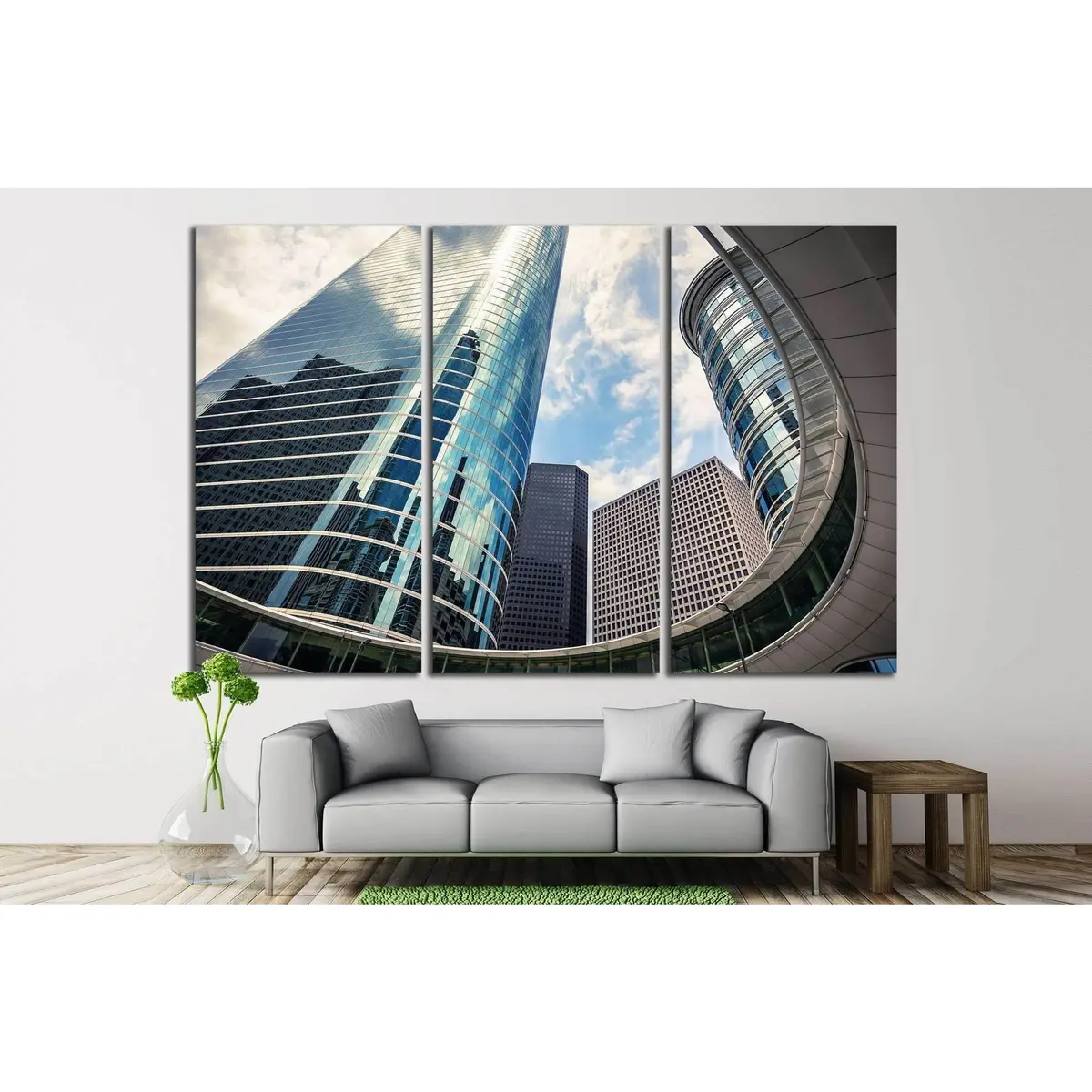 Houston, Texas Skyscrapers №1000 Ready To Hang Canvas Print 3