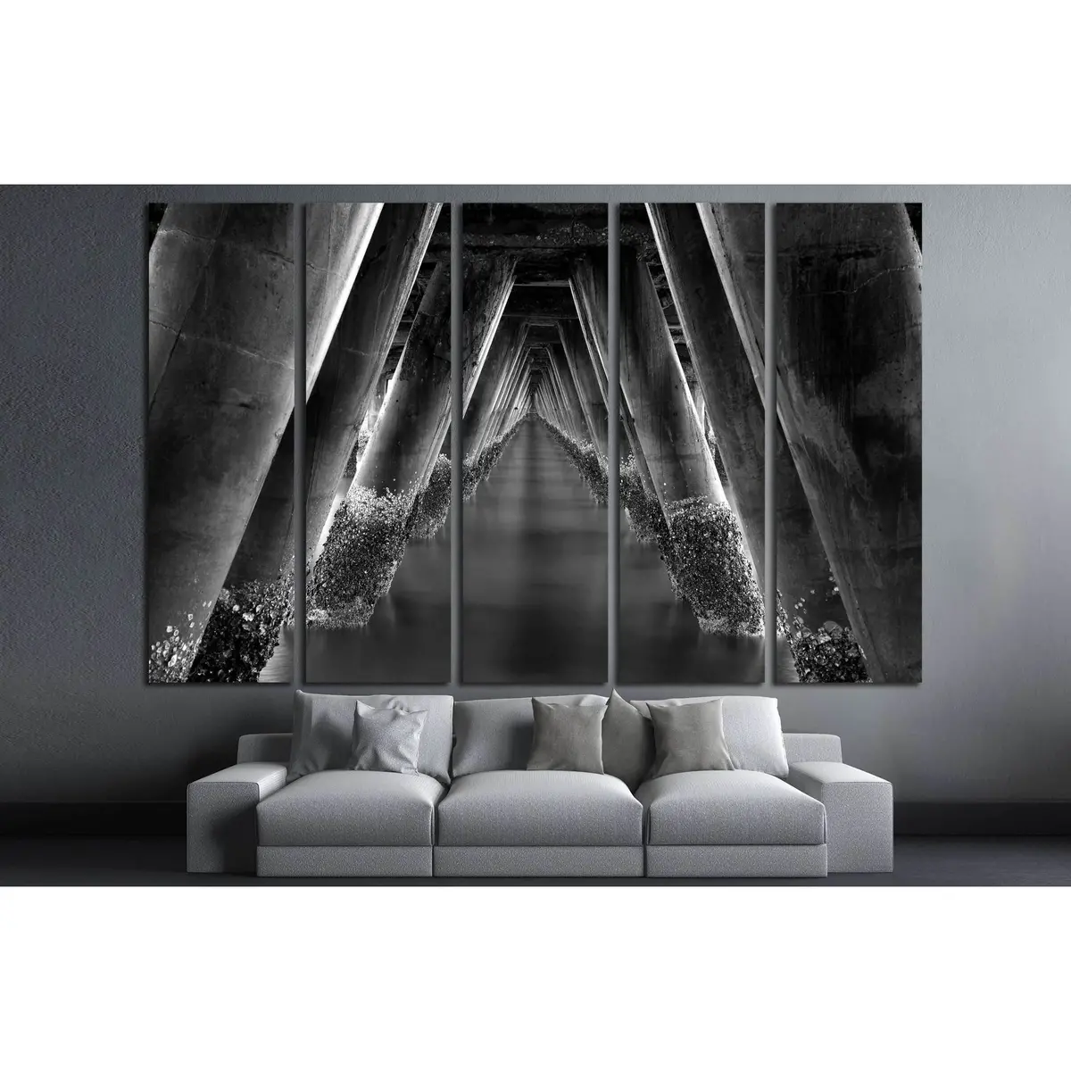Stunning Hua Hin seascape canvas print, hand-stretched and ready to hang—elegant wall art inspired by the coastal beauty of Prachuap Khiri Khan, Thailand - Image 3