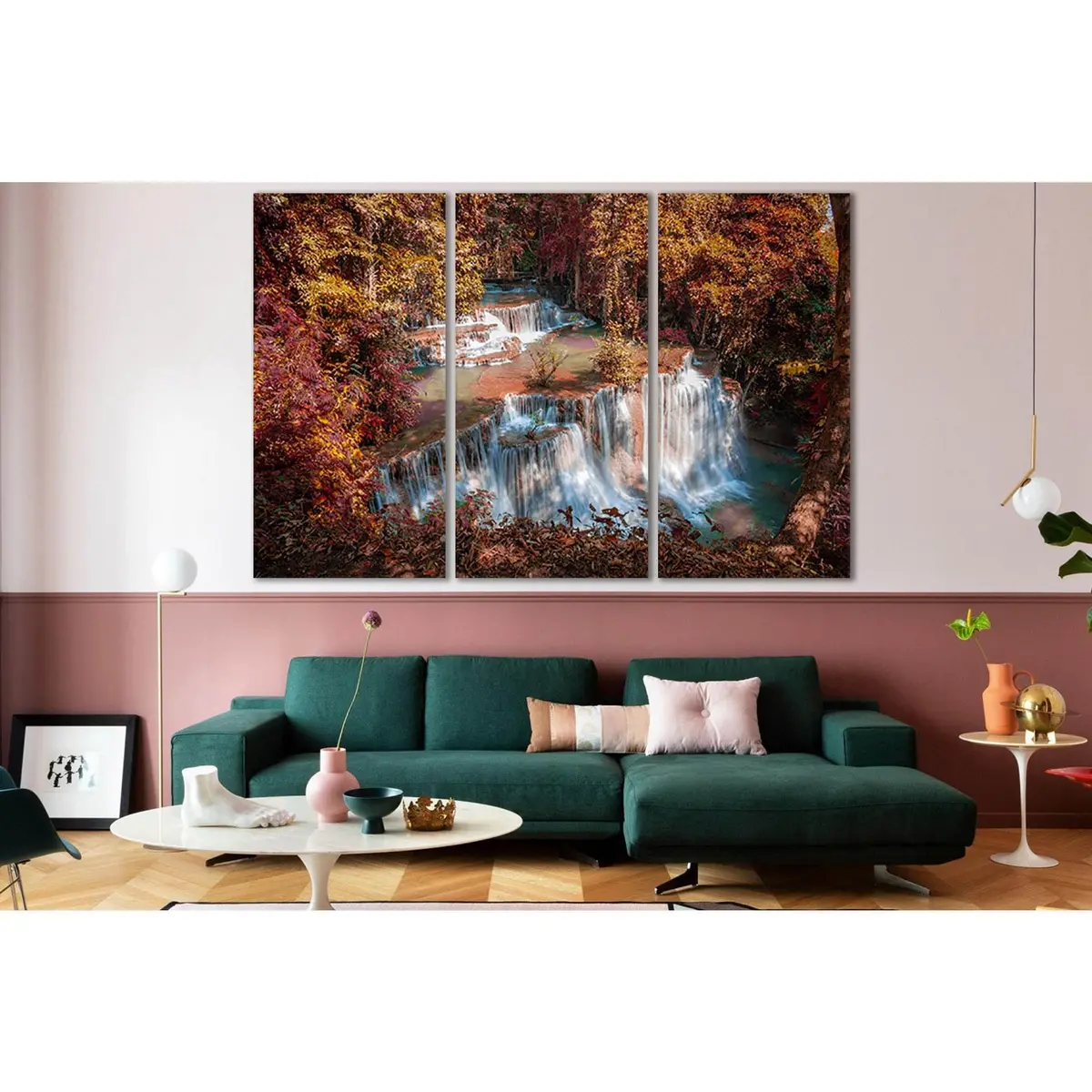 Huai Mae Kamin Waterfall №Sl481 Ready To Hang Canvas Print 5
