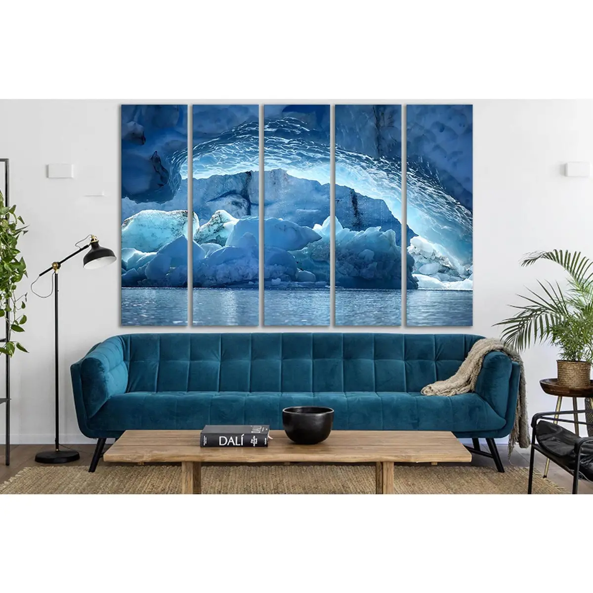 Spencer Glacier Ice Cave Canvas Art Print – Ready to Hang - Image 3