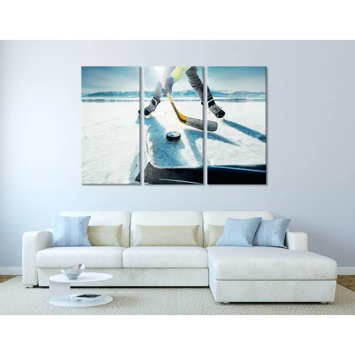 Ice Hockey Game Moment №04441 Ready To Hang Canvas Print 5