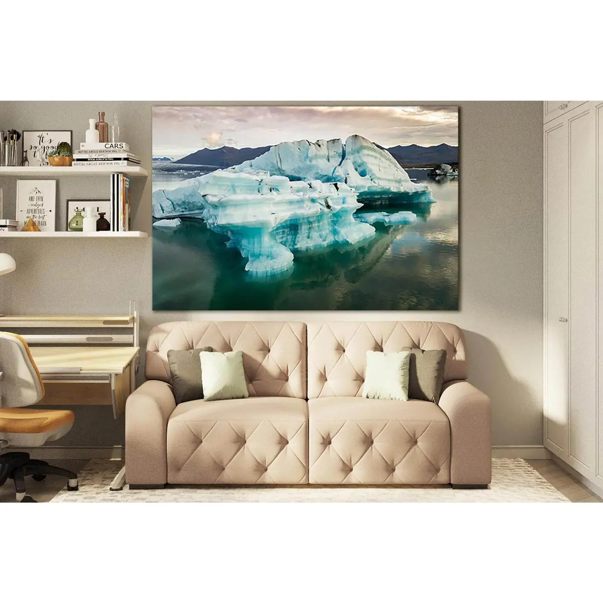 Iceland Big Iceberg №Sl1321 Ready To Hang Canvas Print 2