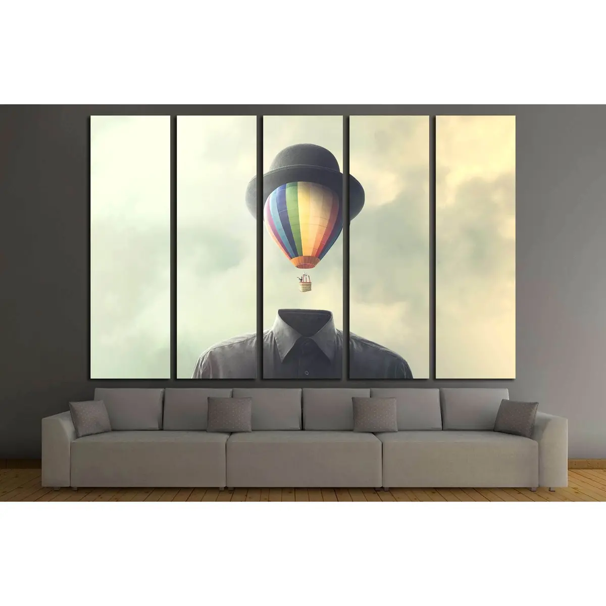 Abstract Minimalist Imagination Wall Art Canvas Print №2563 - Image 3