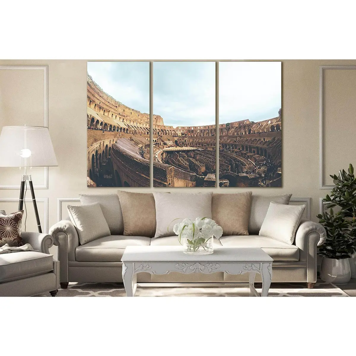 Inside The Coliseum In Rome №Sl1406 Ready To Hang Canvas Print 5