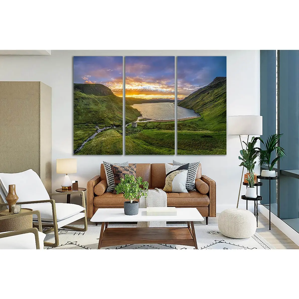 Ireland Altan Lake Dawn №Sl209 Ready To Hang Canvas Print 5