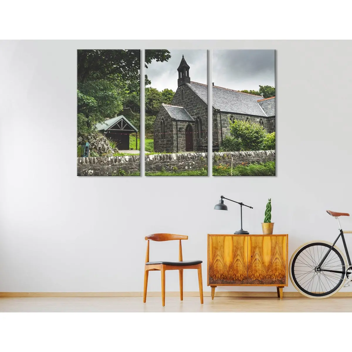 Irish Brick House Cottage №04202 Ready To Hang Canvas Print 5