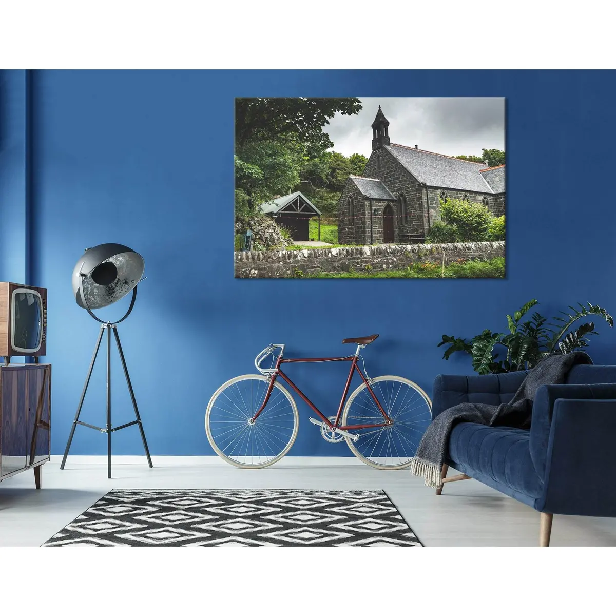 Irish Brick House Cottage №04202 Ready To Hang Canvas Print 3