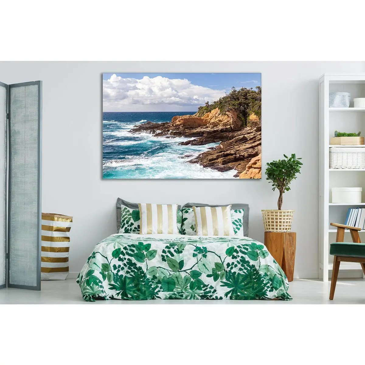 Island And Rocky Coast №Sl101 Ready To Hang Canvas Print 1