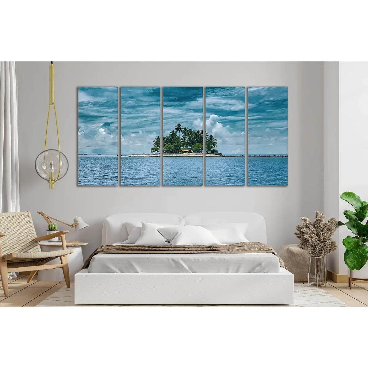 Tropical Island Ocean Canvas Art №SL73 – Premium Ready-to-Hang Wall Decor - Image 3
