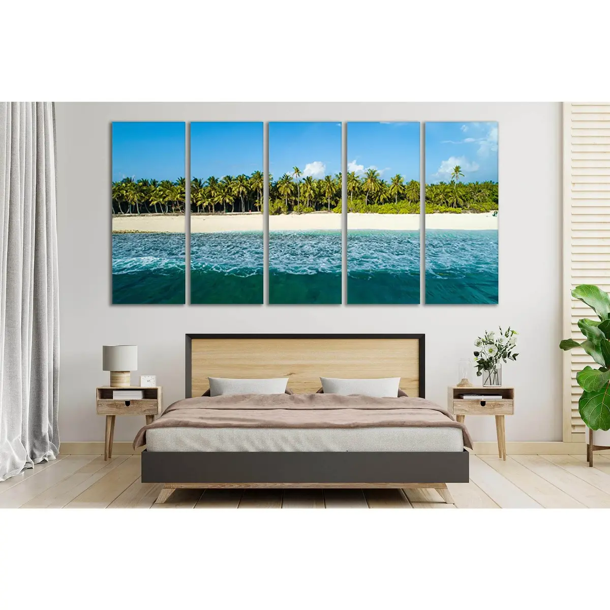 Fuvahmulah Island Maldives Canvas Wall Art – SL76 Ready-to-Hang Print