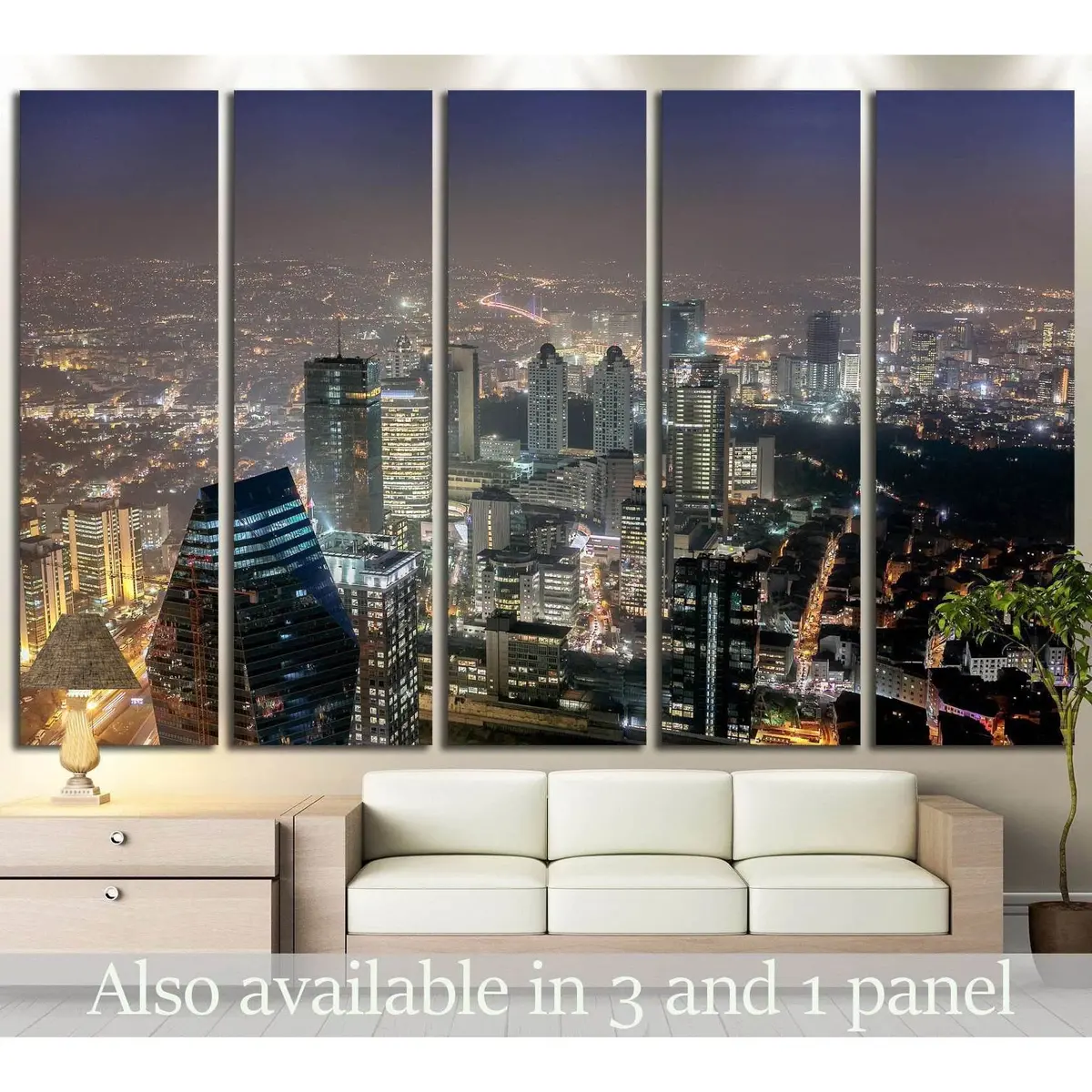 Premium Istanbul Skyline Canvas Art Print #1174 – Ready-to-Hang Wall Decor