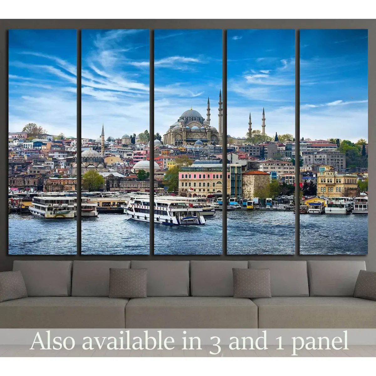 Istanbul Cityscape Canvas Wall Art – Ready-to-Hang Print #1178