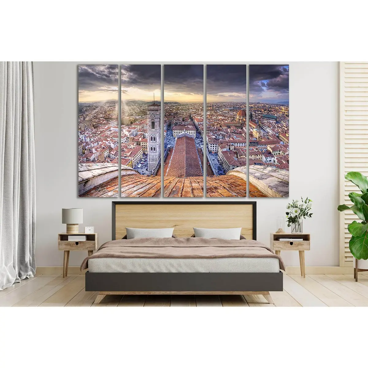 Florence Cathedral Dome Canvas Art Print SL353 – Pre-Strung & Ready to Hang - Image 3