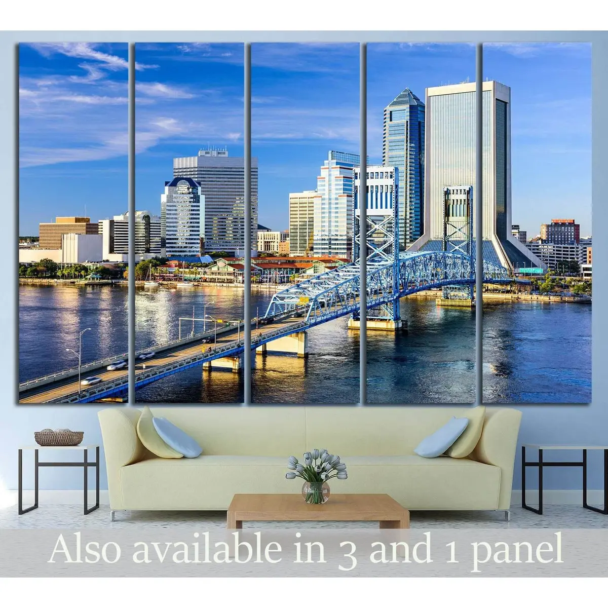 St. Johns River Canvas Wall Art – Jacksonville, Florida Landscape Print