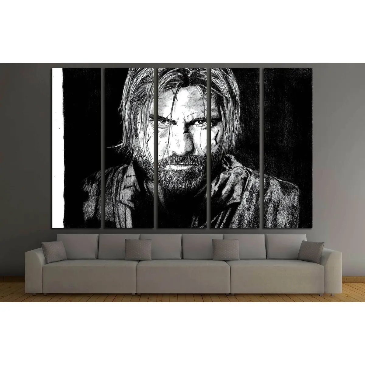 Jaime Lannister #3335 Premium Ready-to-Hang Canvas Art - Image 3