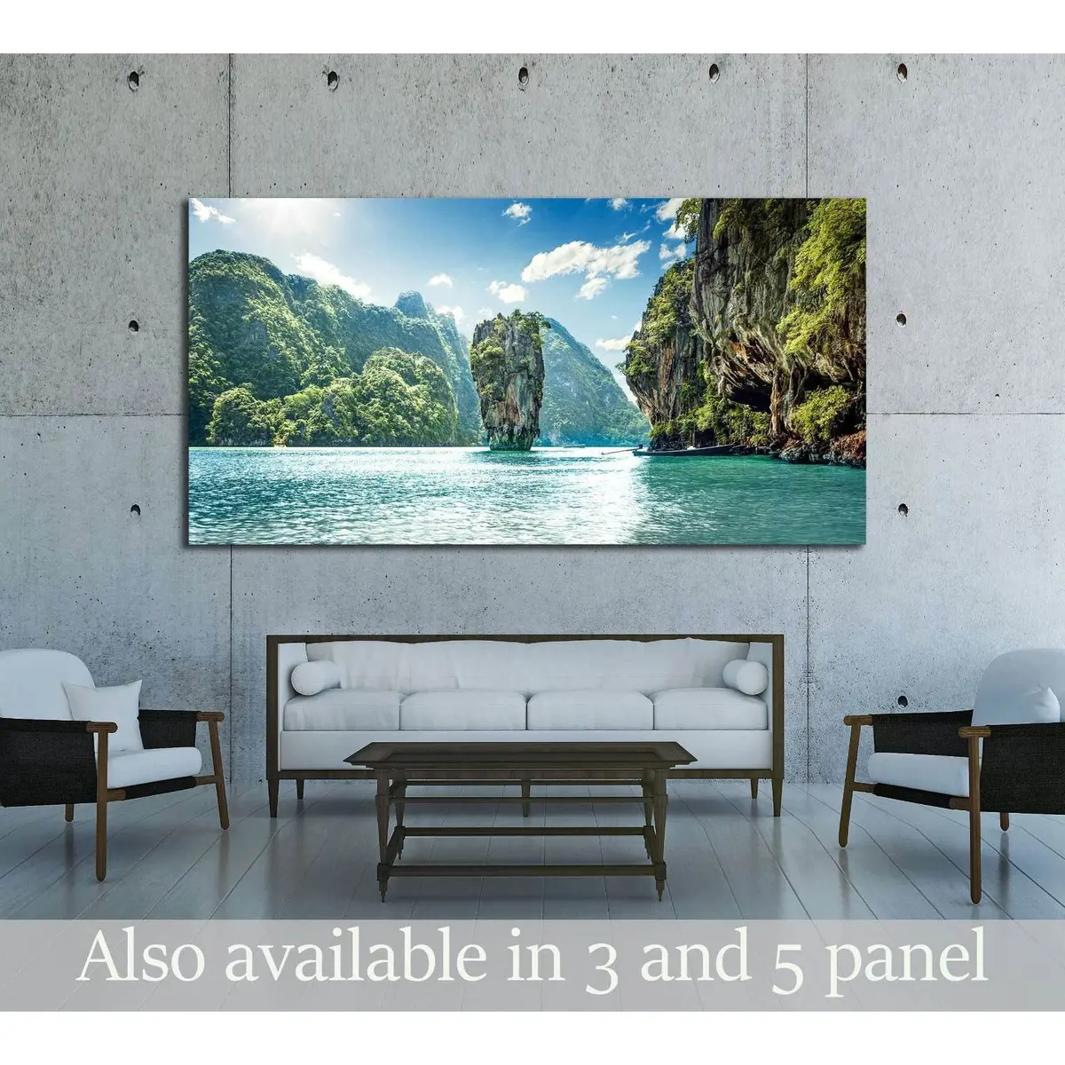 James Bond Island In Phang Nga Bay, Thailand №3091 Ready To Hang Canvas Print 1
