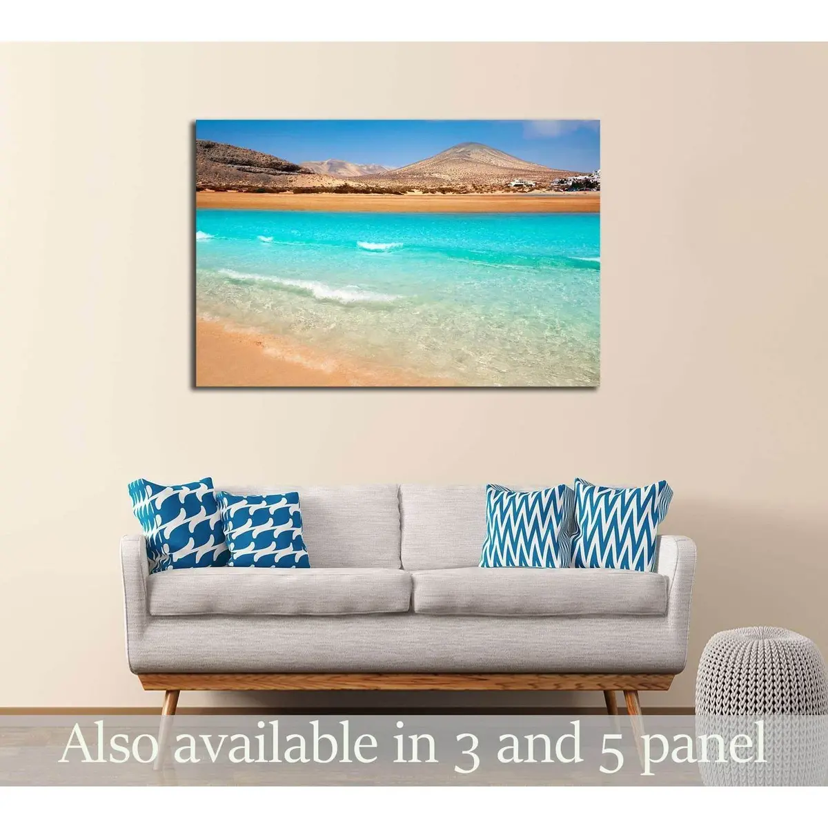 Jandia Beach Risco El Paso Fuerteventura At Canary Islands Of Spain №3102 Ready To Hang Canvas Print 1
