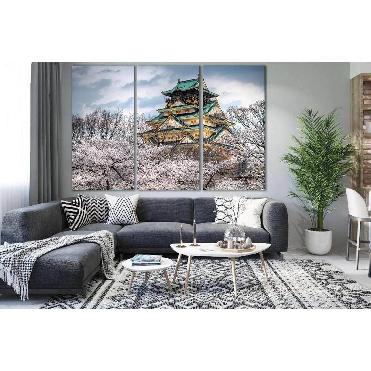 Japan Architecture And Spring №Sl1364 Ready To Hang Canvas Print 5