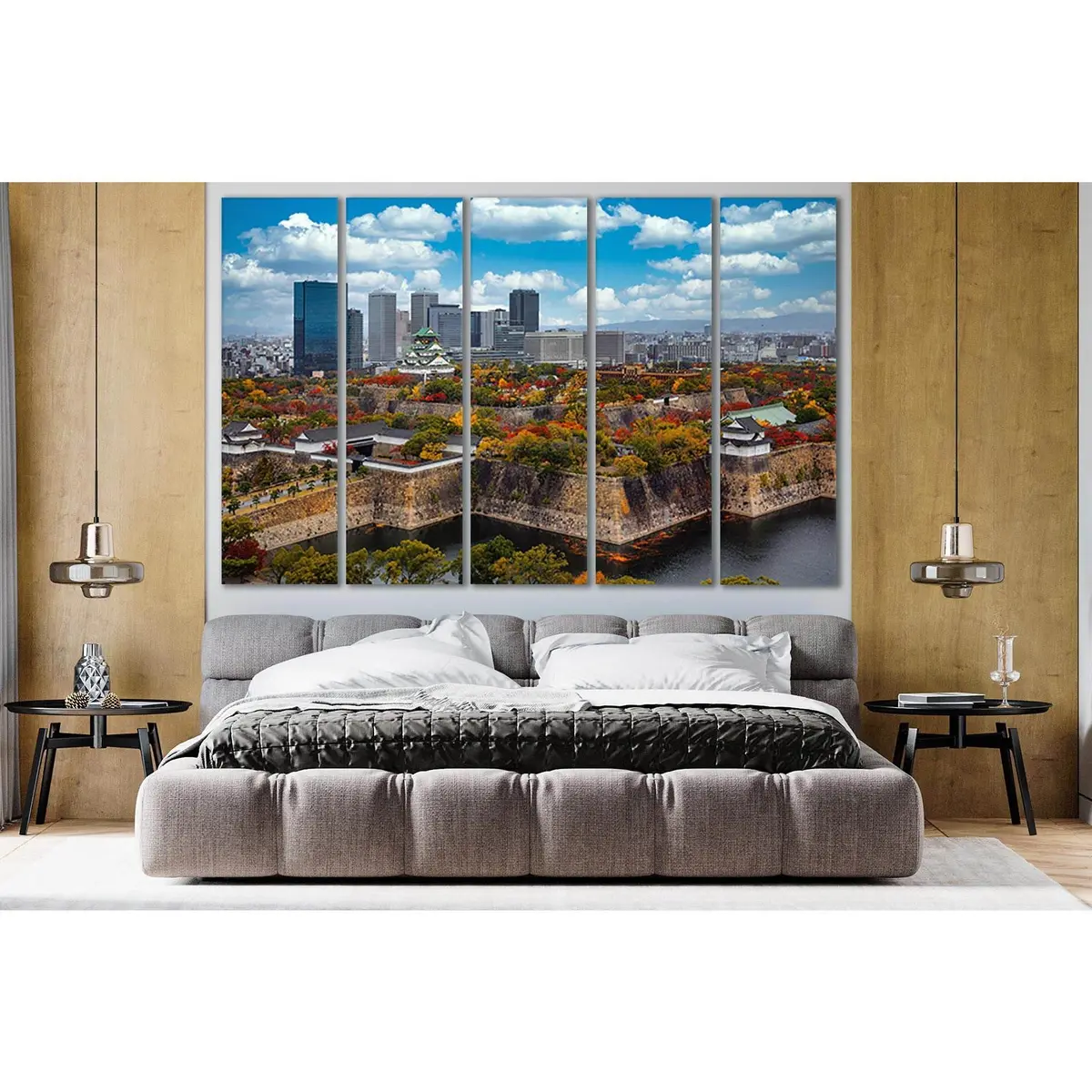 Osaka Castle Park in Autumn – Premium Ready-to-Hang Canvas Wall Art (SL635) - Image 3