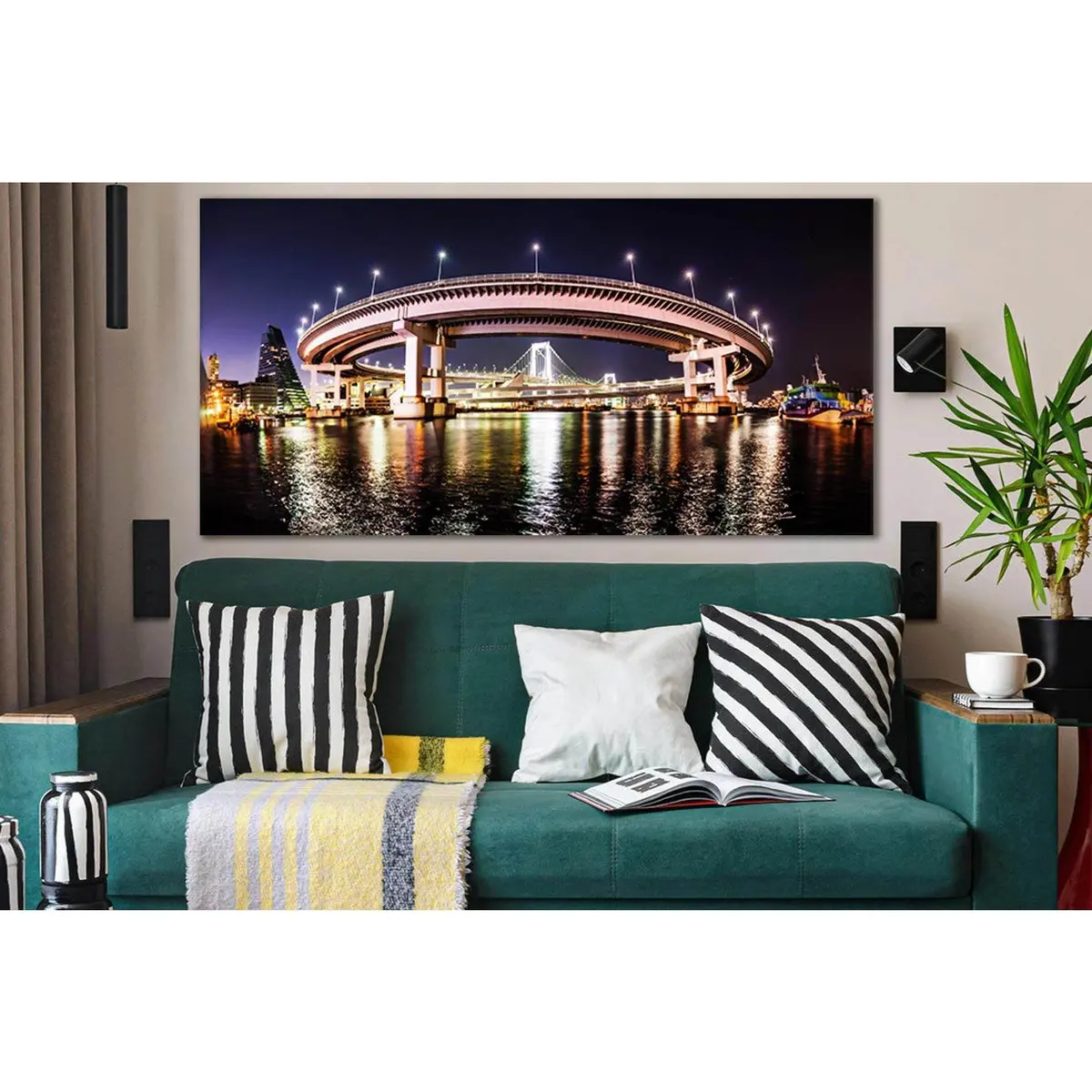 Japan Rainbow Bridge №Sl1098 Ready To Hang Canvas Print 1