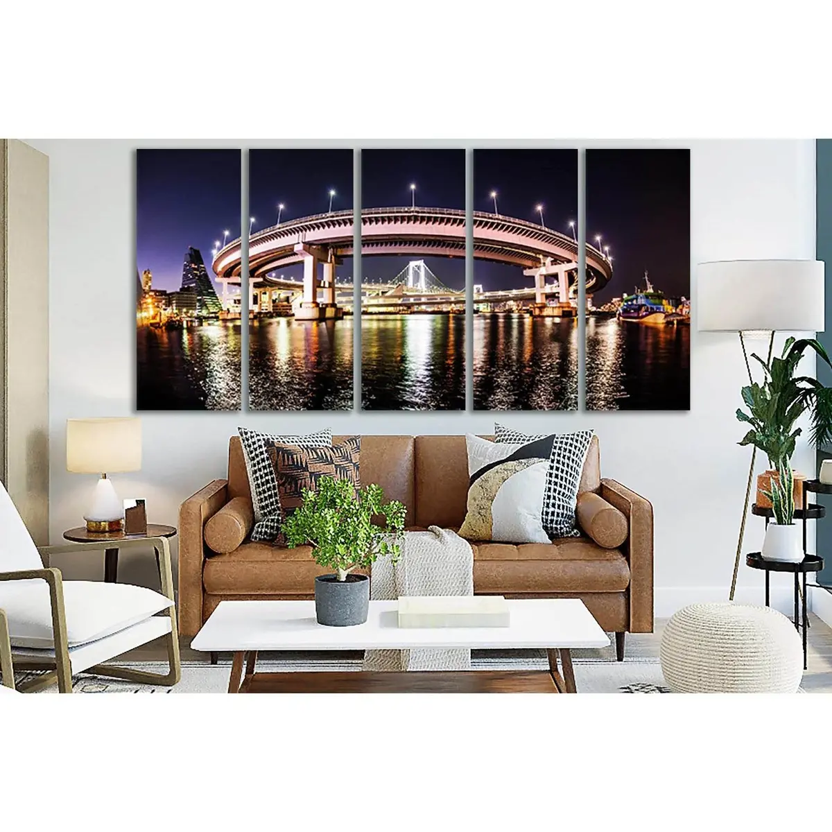 Japan Rainbow Bridge SL1098 Canvas Wall Art Print – Ready to Hang - Image 3