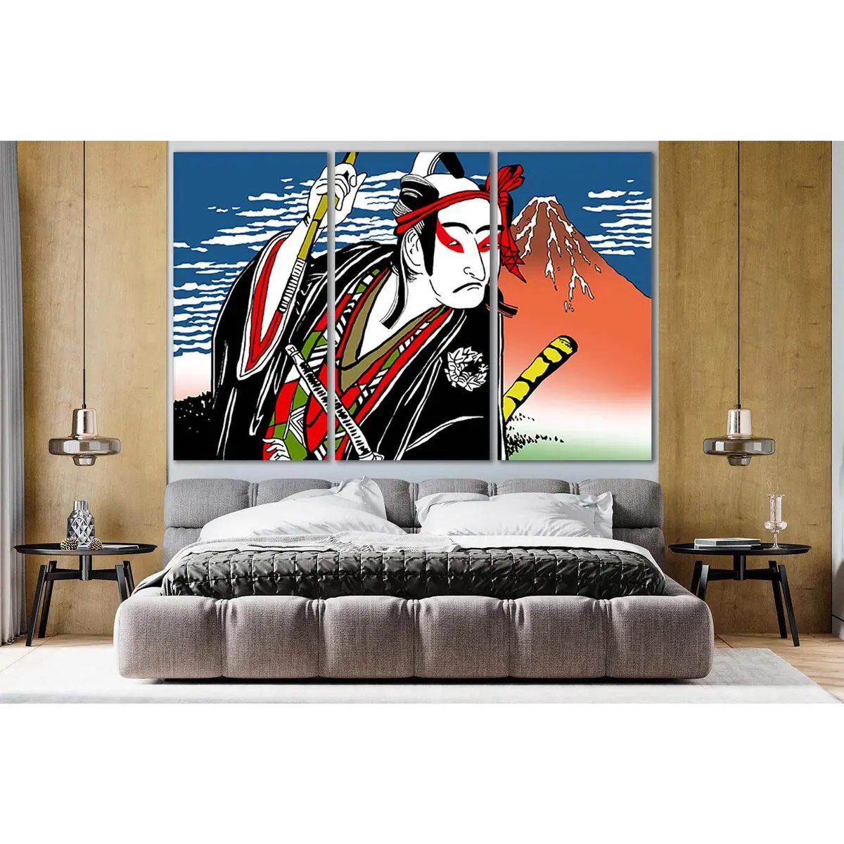 Japanese Kabuki Actor Pop Art №Sl529 Ready To Hang Canvas Print 5