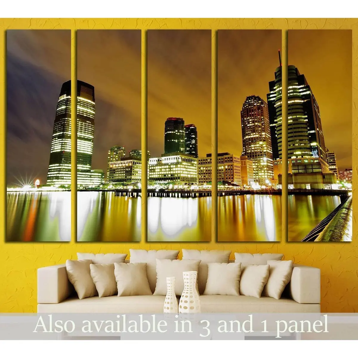 Jersey City Waterfront №1669 Ready To Hang Canvas Print 5