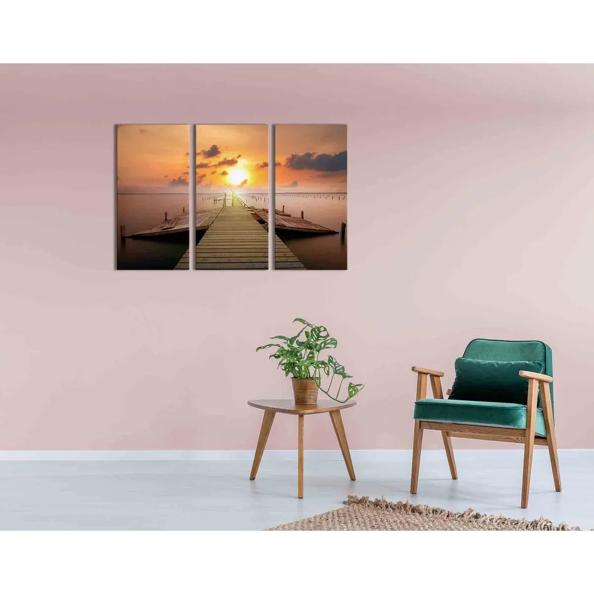 Jetty At Sunset №D1211 Ready To Hang Canvas Print 5
