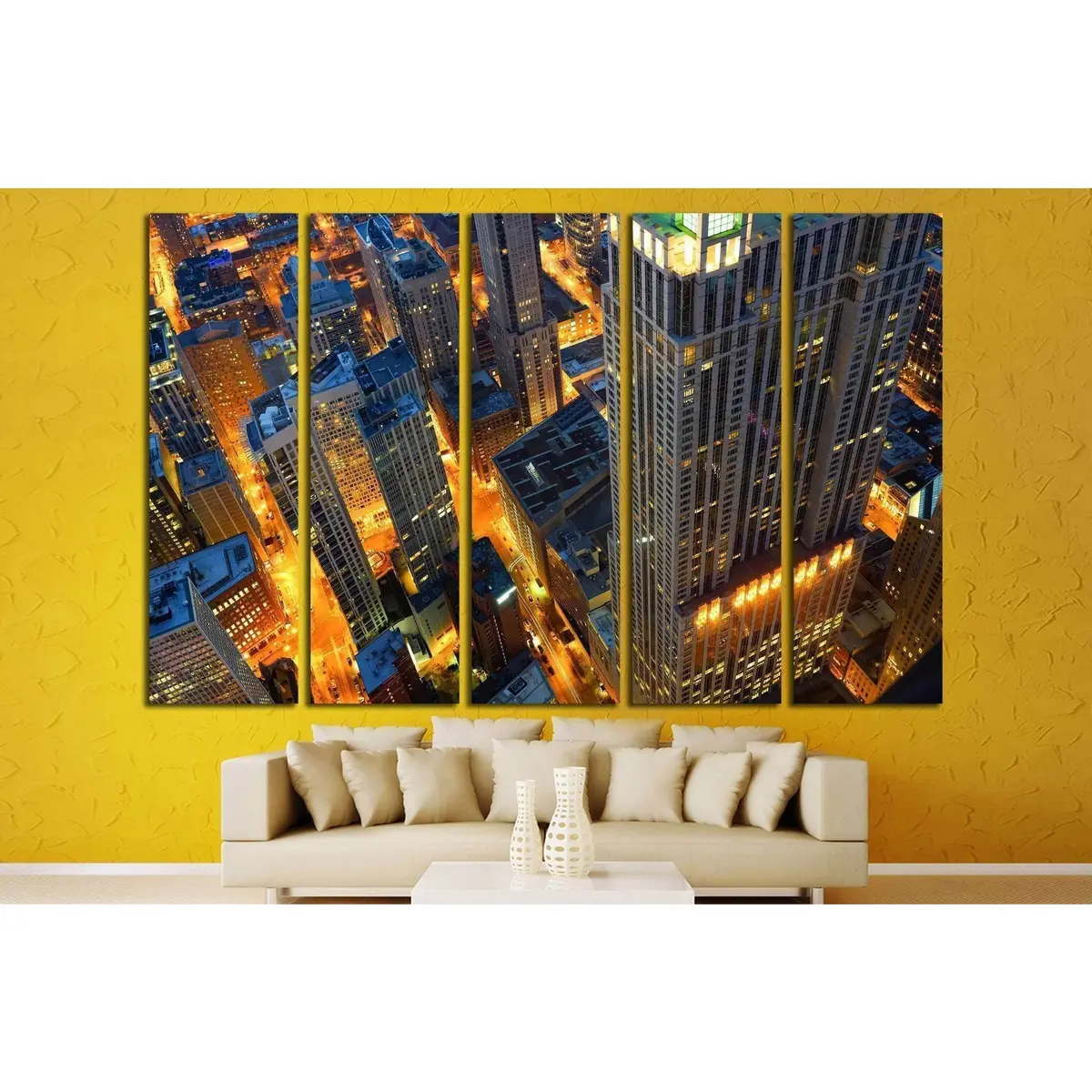 Ready-to-Hang Canvas Wall Art Featuring the Iconic John Hancock Center in Chicago, USA - Image 2