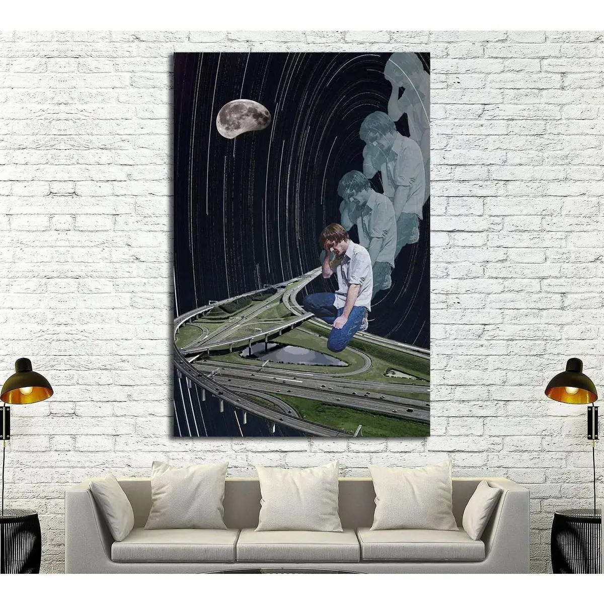 John Maus Love Echo (Eugenia Loli) №3403 Ready To Hang Canvas Print 1