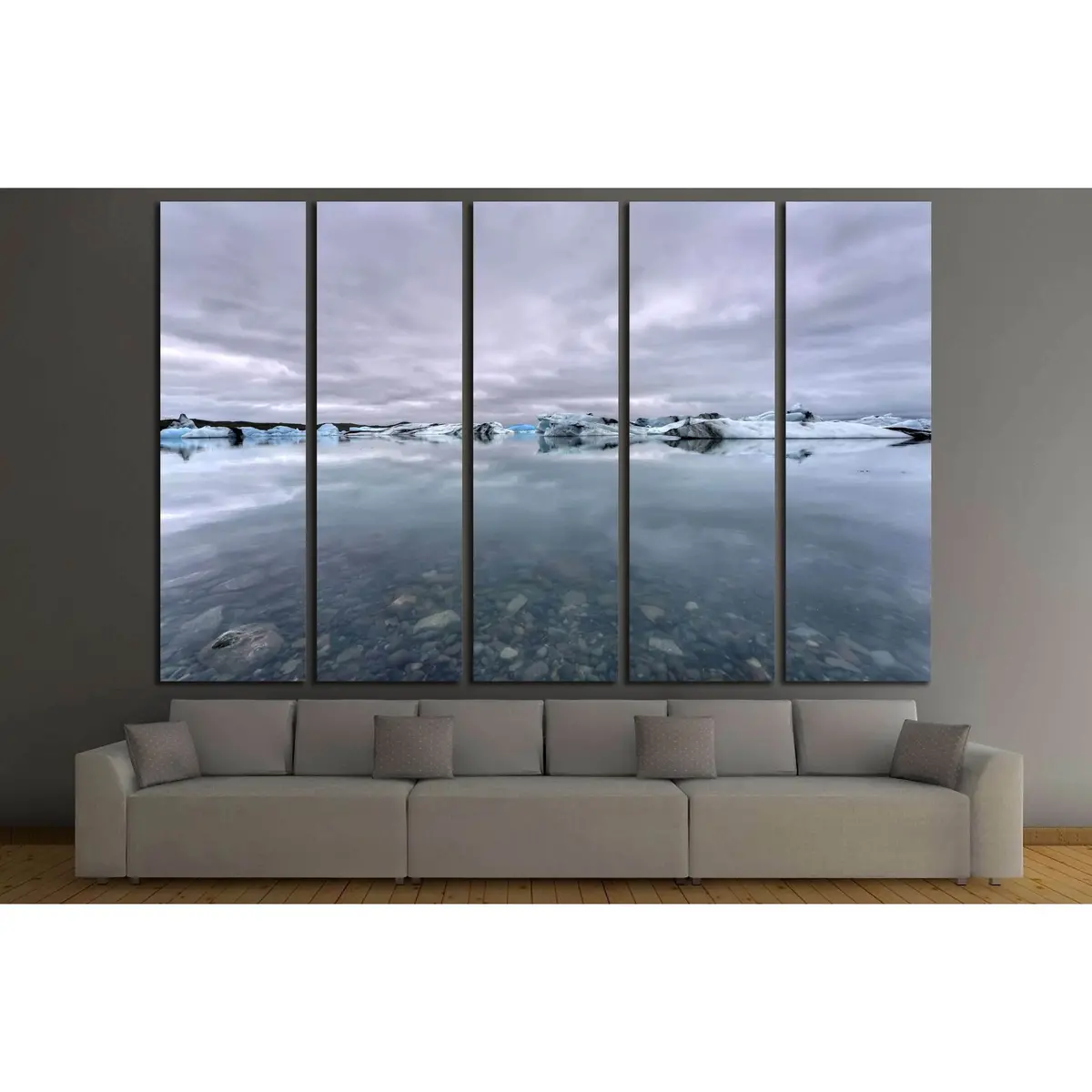 Stunning Jokulsarlon Glacial Lagoon Canvas Print – Ready-to-Hang Wall Art from Vatnajokull National Park - Image 3