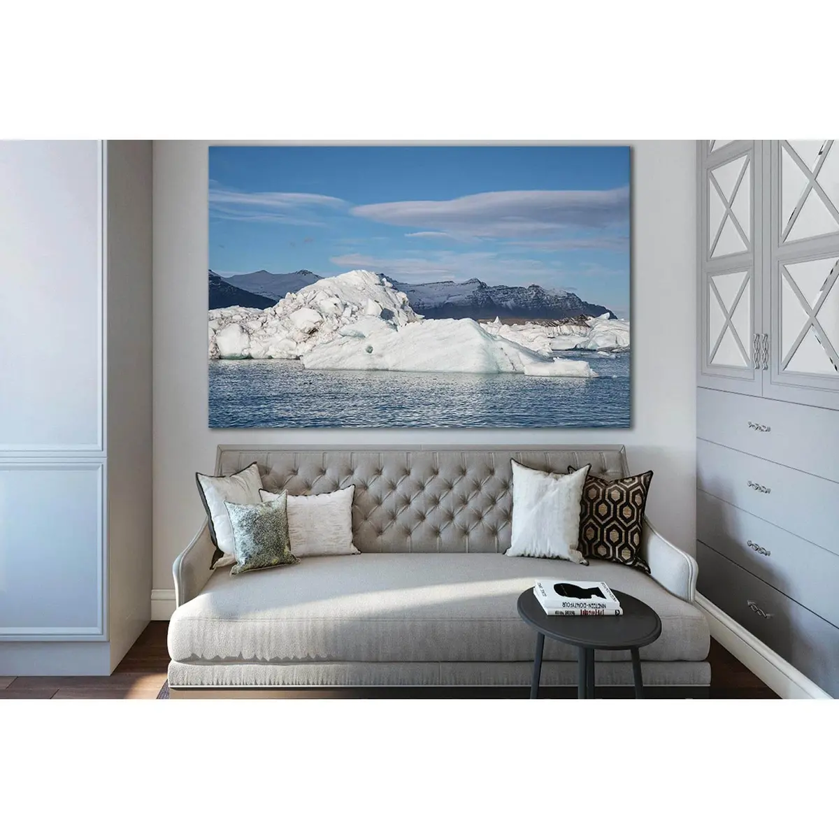 Jokulsarlon Glacier Lagoon In Iceland №Sl1333 Ready To Hang Canvas Print 1