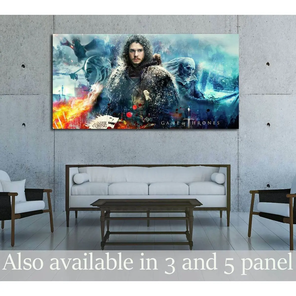 Jon Snow №3319 Ready To Hang Canvas Print 1