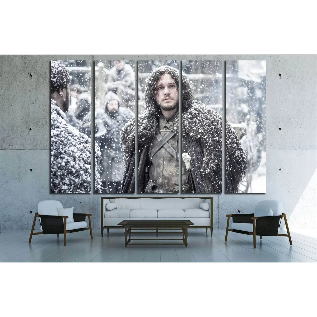Jon Snow #3353 Premium Ready-to-Hang Canvas Wall Art - Image 3