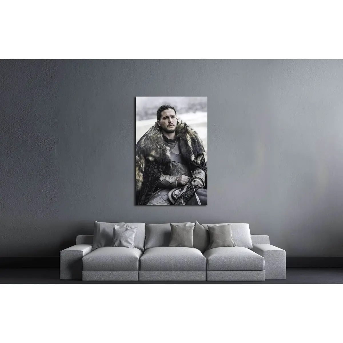 Jon Snow Bastard Son Of Lord Eddard Stark №3320 Ready To Hang Canvas Print 2