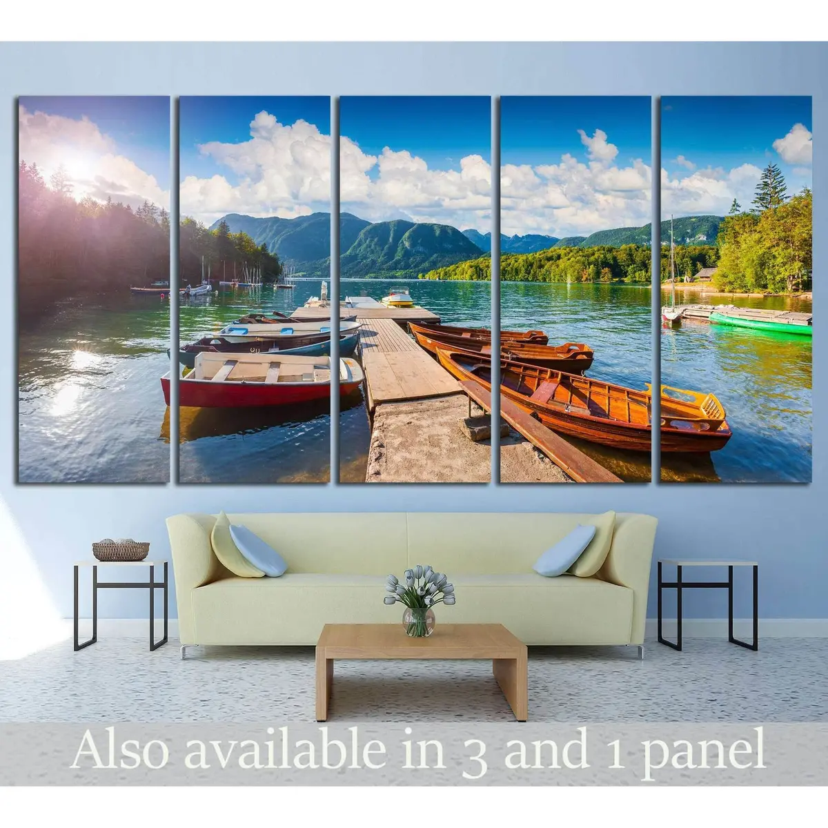 Julian Alps Landscape Canvas Wall Art – Ready-to-Hang Print