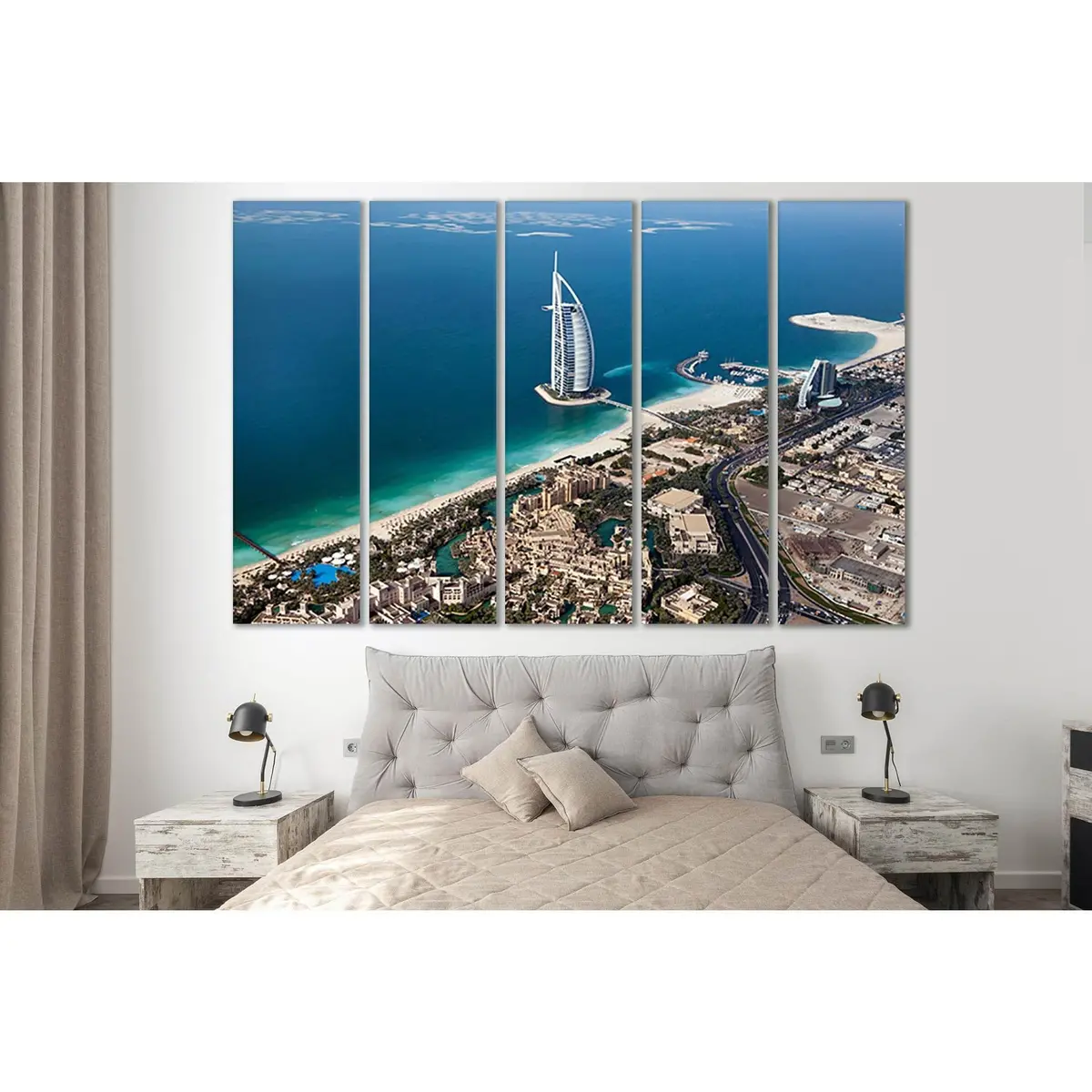 Jumeirah Al Naseem Dubai Canvas Wall Art – Pre-Hung SL352 Print - Image 3