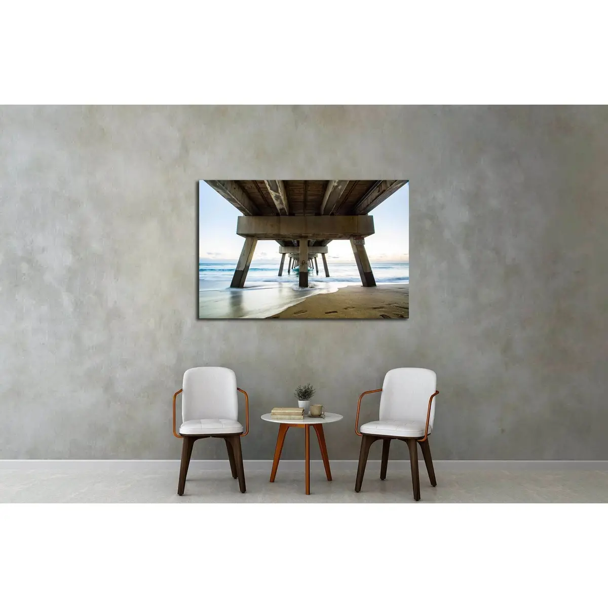 Juno Beach Pier Sunrise, Florida №2518 Ready To Hang Canvas Print 3