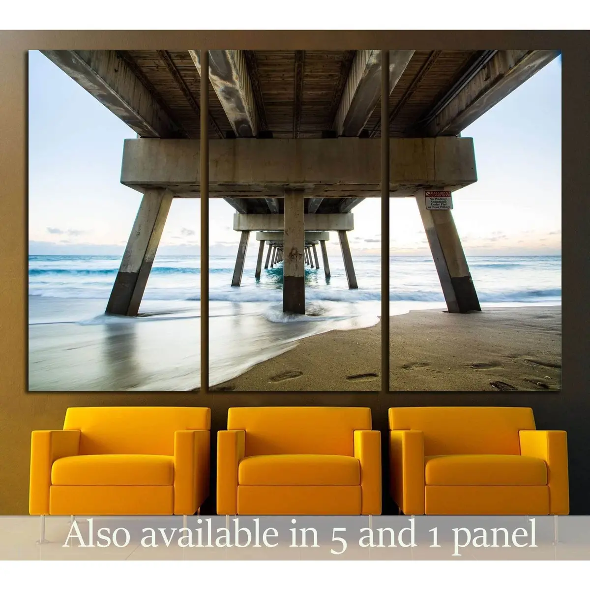 Juno Beach Pier Sunrise, Florida №2518 Ready To Hang Canvas Print 5
