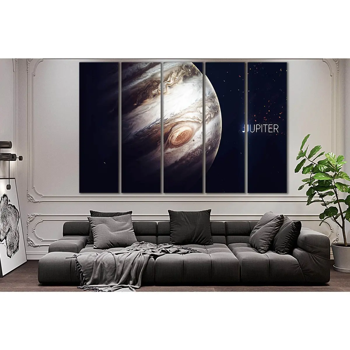 Jupiter High-Definition Space Art Canvas Print – SL404, Ready-to-Hang Wall Decor - Image 3