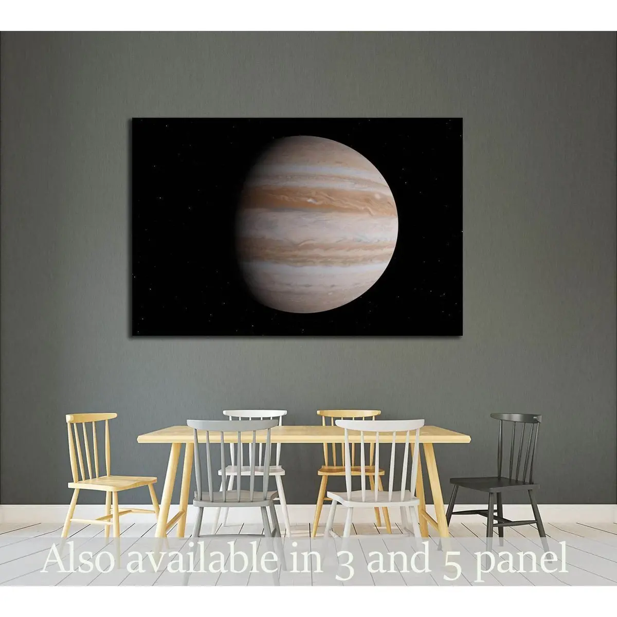 Jupiter Planet (Elements Of This Image Furnished By Nasa) №2422 Ready To Hang Canvas Print 1