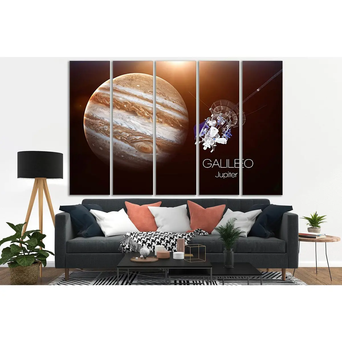 Galileo Satellite Canvas Art Print – Jupiter Moon Wall Decor - Image 3