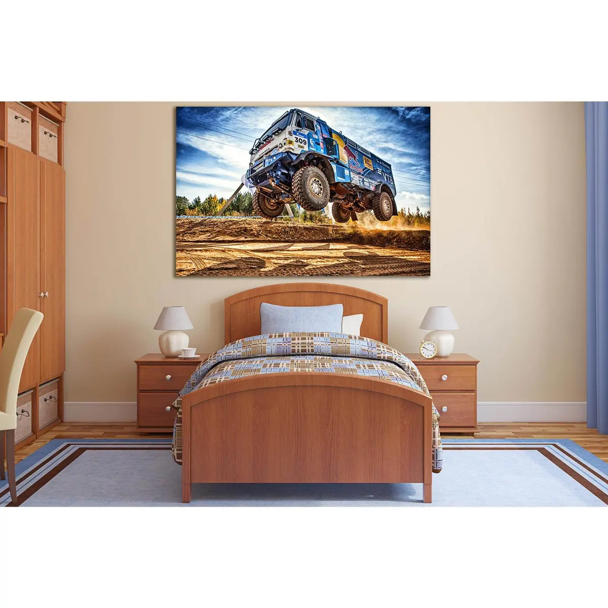 Kamaz Rally Off Road №Sl905 Ready To Hang Canvas Print 1