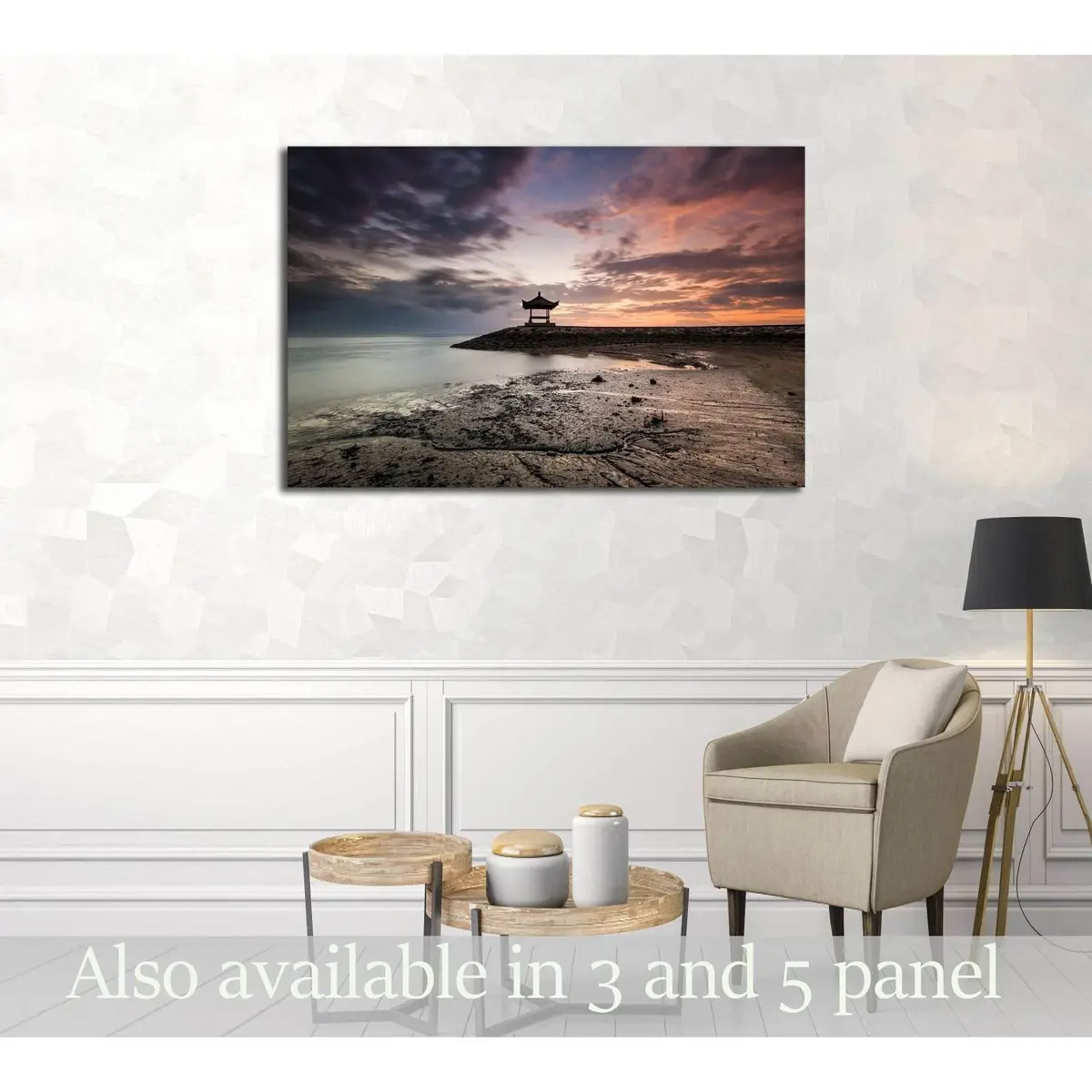 Karang Beach, Sanur In Bali, Indonesia №3203 Ready To Hang Canvas Print 1