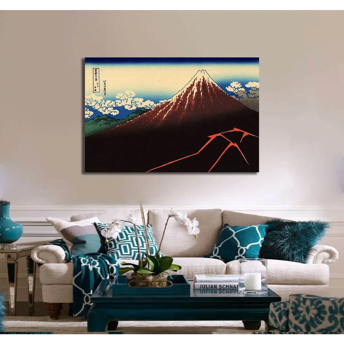 Katsushika Hokusai, Fuji Above The Lightning - Canvas Print 2